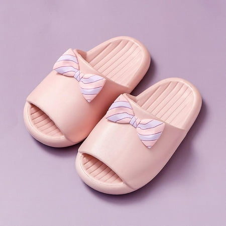 

Toddler Little Kids Shower Pool Slide Sandals Non-Slip Summer Slippers Lightweight Beach Pool Water Shoes for Girls and Boys