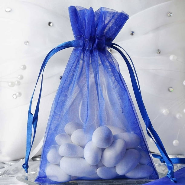 Efavormart 50PCS ROYAL Organza Gift Bag Drawstring Pouch Wedding Favors ...