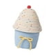 thumbnail image 4 of Cesta de almacenamiento tejida a mano, cesta para juguetes, multiusos, con tapa, contenedor para artículos diversos, hogar Beige y azul, 4 of 9