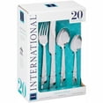 thumbnail image 3 of International Silver Checkered Frost 20-piece Stainless Flatware set, 3 of 13