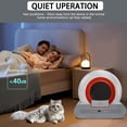 thumbnail image 7 of Self-Cleaning Cat Litter Box,Automatic Cat Litter Box for Multiple Cats,APP Odor Control , 65L Large Capacity,Safety protection Smart Litter Box, 7 of 7