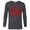 Charcoal Heather, variant on Marvel Spider-Man Mask Logo Melting Paint Drip - Long Sleeve T-Shirt for Men - Customized-White