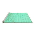 thumbnail image 2 of Ahgly Company Machine Washable Indoor Rectangle Abstract Turquoise Blue Modern Area Rugs, 4' x 6', 2 of 4