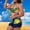 A07_Trendy Blue, variant on Floral Print Tankini Swimsuits for Women Plus Size 2 Piece Tummy Control Bathing Suits Oversize Modest Swimwear Loose Fit Swimwear with Boyshorts