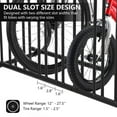 thumbnail image 4 of Commercial Grid Bike Rack, 61" Floor Bike Rack, Bicycle Floor Parking Stand, 10-Bike Capacity Power Coated Steel Dual-Sided Bicycle Storage Stand for Garages, Stores, Schools & Universities, 4 of 8