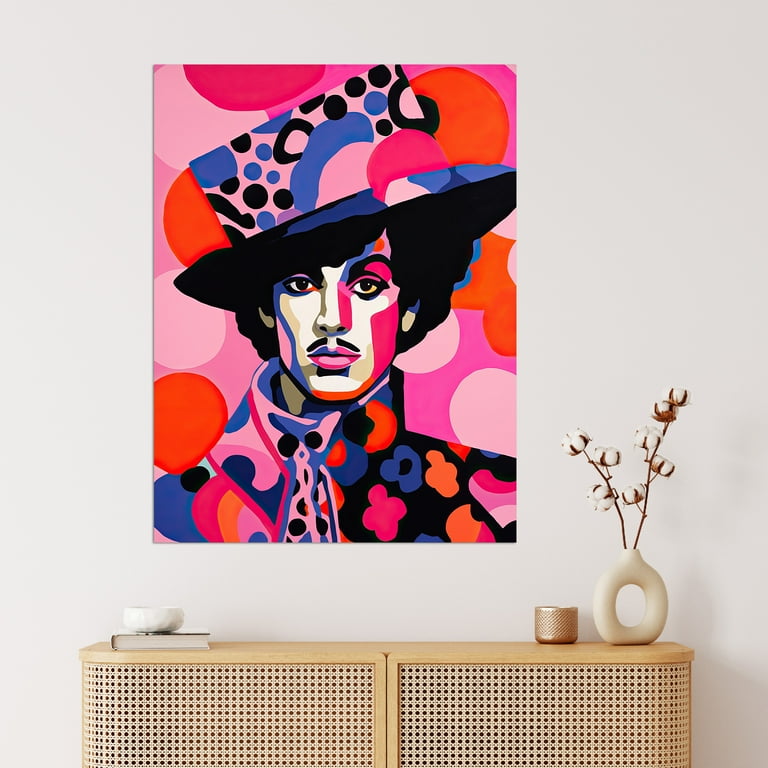 The Artist Bright Portrait Pop Music Icon Extra Large XL Wall Art