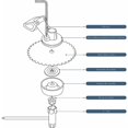 thumbnail image 4 of Kit Universel d'Écrou de Tête de Débroussailleuse, pour Débroussailleuse à Essence, Tête, 4 of 5