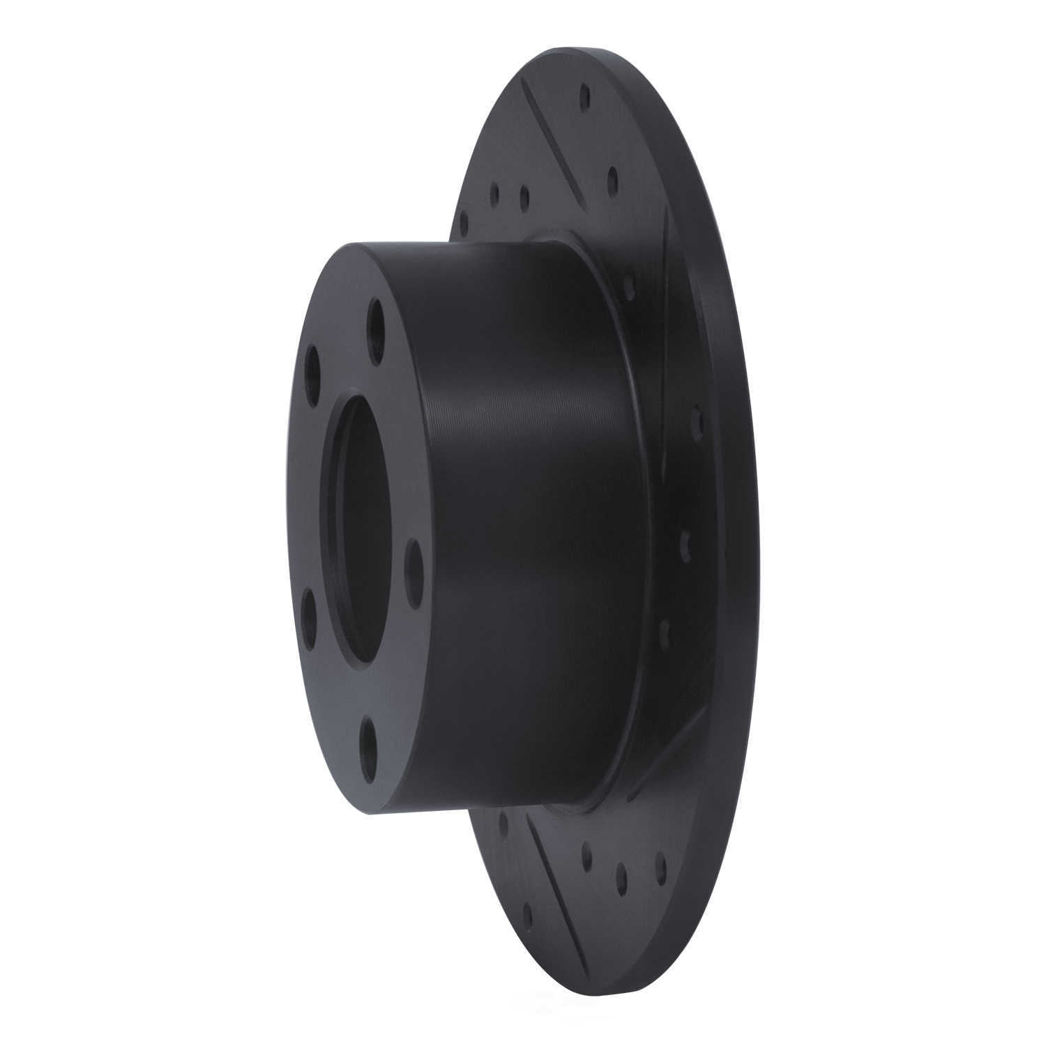 Dynamic Friction Company 633-74011R DFC Brake Rotor - Drilled And Slotted - Black