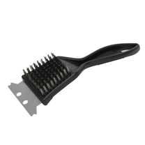 Portable Barbecue Brushes with Scraper & Hanging Hole for Easy Storage Stainless Steel BBQ Grill Cleaner Brush Scraper Cleaning Tool for Outdoor BBQ Party Kitchen Supplies