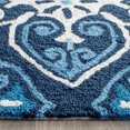thumbnail image 3 of SAFAVIEH Four Seasons Chelsea Medallion Polyester Runner Rug, Navy/Ivory, 2'3" x 8', 3 of 6