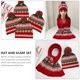 thumbnail image 5 of 1 juego 2 piezas bufanda de gorro de punto cálido conjunto de dos piezas bufanda de sombrero de Navidad para niños, 5 of 6