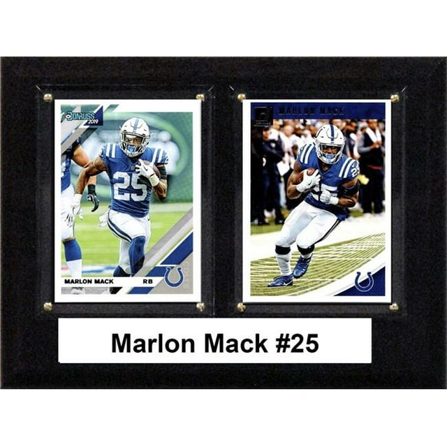 C&I Collectables 68MMACK 6 x 8 in. NFL Marlon Mack Indianapolis Colts Two Card Plaque
