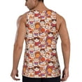 thumbnail image 3 of Easygdp Maneki-Neko Cats Men's Tank Top, Sleeveless Muscle T Shirts, Breathable, Quick-Dry, Loose for Gym, Running, Fitness - XX-Large, 3 of 9