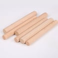 thumbnail image 5 of CHOK 20 Pcs Wooden Sticks Round Wood Rods Toy Building Hardwood Dowel Rods Wooden Craft Accessory Child, 5 of 5