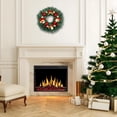 thumbnail image 5 of TanSiDing 1pcs Lifelike Artificial Christmas Wreath - Realistic Faux Greenery Decor, All-Weather Outdoor & Indoor Hanging Decoration for Holiday Party Home Door Wall 30cm, 5 of 6