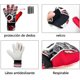 thumbnail image 2 of Guantes de portero para niño y adulto,guantes de futbol para adolescente ,emulsión guantes de futbol soccer para entrenamiento y Partido, diseño Proteger los Dedos ，transpirables ，an, 2 of 5