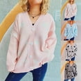 thumbnail image 1 of Hot6sl Womens Knitted Cardigan Sweater Jacket V-neck Sweater, 1 of 6