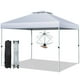 thumbnail image 1 of Costway Carpa Plegable 3x3 m Cenador Tienda Emergente Pop Up 8 Personas Gazebo Pabellón con Doble Techo Altura Ajustable Playa Jardín Patio, 1 of 10