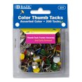 thumbnail image 1 of BAZIC Assorted Color Thumb Tack (200/Pack), 1 of 1