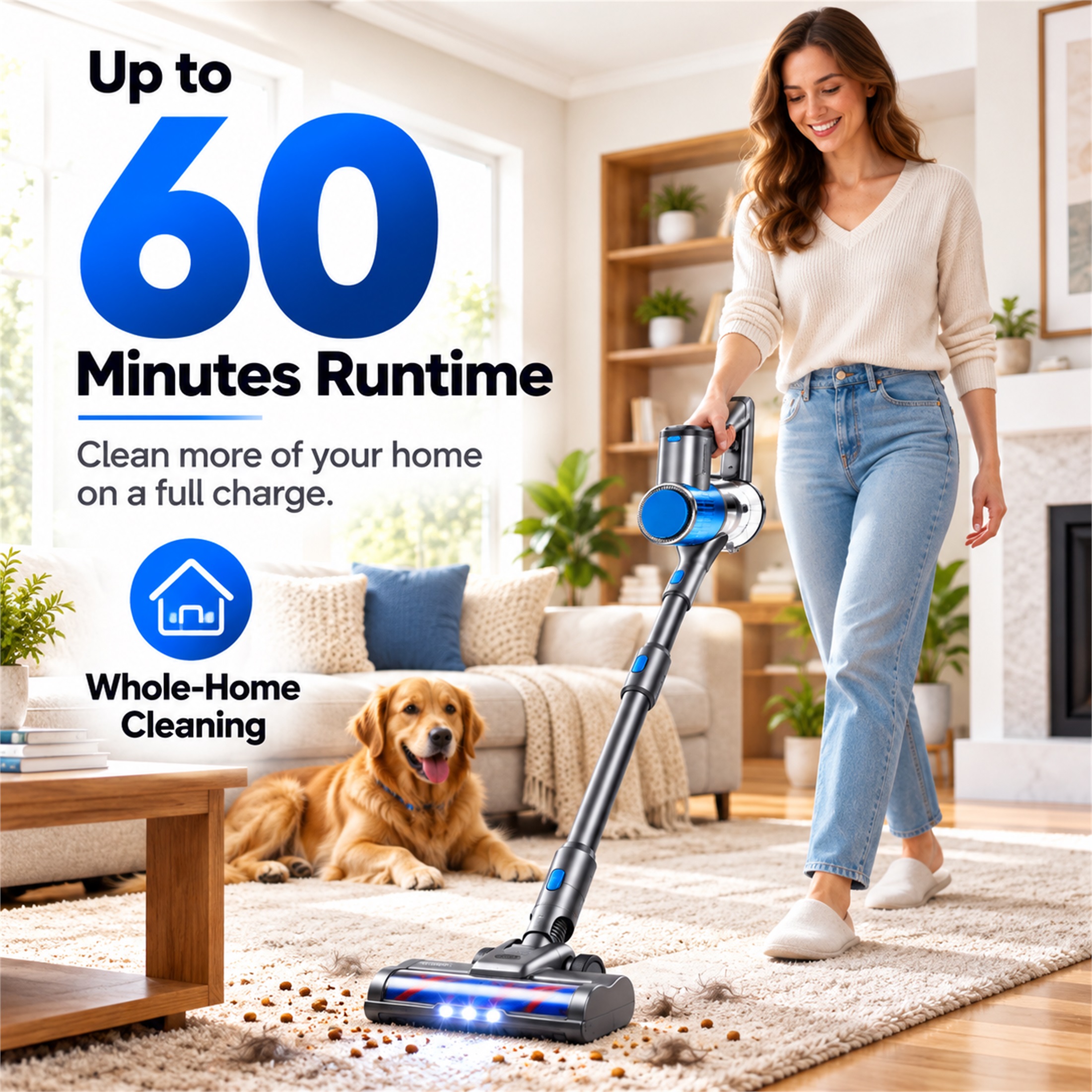 Amumu V18 Cordless Stick Vacuum 4-in-1 Pet Hair photo 7