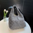 thumbnail image 1 of Bolsa de mano de otoño invierno de piel esponjosa Moda de felpa suave Portátil para viajes JShteea Para Estrenar, 1 of 9