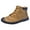 Brown, variant on Mens Outdoor Sport Barefoot Walking Hiking Fashion Sneakers Anti Slip Protective Toe Stitching Leather Combat Boots Ankle Booties Casual Shoes