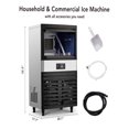 thumbnail image 4 of Commercial Ice Maker Machine 130lbs 24H, Stainless Steel Under Counter ice Machine with 33lbs Ice Storage Capacity, Freestanding Ice Maker 5*12 52KG, 4 of 5