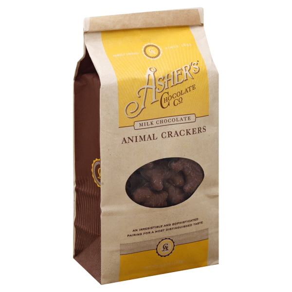 Asher's Chocolates, Gourmet Chocolate Covered Animal Crackers, Small  Batches of Kosher Chocolate, Family Owned Since 1892 (6oz, Milk Chocolate)  