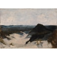 thumbnail image 2 of Alfred William Finch 14x11 Black Ornate Wood Framed Double Matted Museum Art Print Titled: Shore View, Knocke (1885), 2 of 5