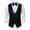 Black, variant on Mens Vest, Slim Fit Suit Vest with Bow Tie for Business, Wedding (Shirt Not Included) Chaleco Para Hombre Silver S