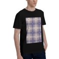 thumbnail image 2 of Bingfone Heart Check Plaid Men'S Loose Fit Short-Sleeve Pocket T-Shirt, 2 of 7