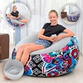 thumbnail image 4 of Sillón Inflable Bestway Puff Aterciopelada Diseño Floral Multicolor, 4 of 4