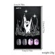 thumbnail image 5 of Uñas postizas adhesivas Posyofet moradas de Halloween, cuadradas y cortas, 5 of 7