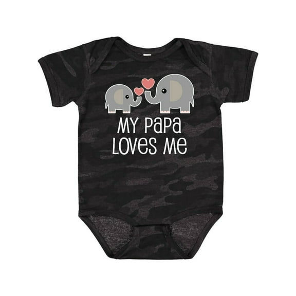 Inktastic My Papa Grandpa Loves Me Boys or Girls Baby Bodysuit