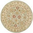 thumbnail image 2 of SAFAVIEH Antiquity Lorraine Floral Bordered Wool Area Rug, Grey Blue/Beige, 3'6" x 3'6" Round, 2 of 7