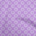 thumbnail image 1 of oneOone Velvet Purple Fabric Asian Floral With Stripes Sewing Craft Projects Fabric Prints By Yard 58 Inch Wide, 1 of 4