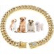 thumbnail image 1 of . Collares Personalizados For Perros Y Gatos, Cadena Dorada, 1 of 8