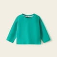 thumbnail image 4 of Kids Top, Casual Sports Solid Color Long Sleeve Round Neck Shirt, 4 of 5