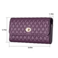 thumbnail image 2 of Elegant Crossbody Purse for Women, Multifunction Wallet Small Shoulder Phone Bag with Card Slot for iPhone/Samsung/Google/OnePlus/Motorola (6.69in x 3.74in x 1.18in), Darkpurple, 2 of 8