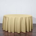 thumbnail image 6 of Efavormart 5 Pack Round Tablecloth, 120 Inch Stain & Wrinkle Resistant Washable Table Cloth, Decorative Polyester Fabric Table Cover for Banquet, Wedding, Dining- Champagne, 6 of 10