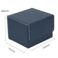 thumbnail image 3 of Estuche de cubierta de cuero, con separador Protector de tarjeta Contenedor Capacidad para más de 140 tarjetas Caja de organización de tarjetas Caja de cubierta para tarjetas de estilo 2 azul perfke Estuche de cubierta, 3 of 3