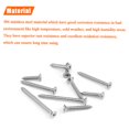 thumbnail image 2 of #4 X 1/2"" 5/8"" 3/4"" 1"" 1-1/4"" Juego De Tornillos Para Madera Helifouner 200 Piezas Kit Surtido De Tornillos Autorroscantes De Cabeza Avellanada Phillips Tornillos Para Madera De Cabeza Plana Phil, 2 of 5