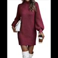 thumbnail image 3 of Suéteres Tipo Cárdigan para Mujer, Abiertos Al Frente, para Otoño e Invierno, de Larga, Holgados, Informales, para Abrigo. Vino Tinto XL, 3 of 10