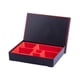 thumbnail image 2 of Fiudx Caja Bento Japonesa, Diseño Tradicional En Rojo y Negro, 5 Compartimentos, Plástico Resistente Al Calor, Apta para Sushi, Arroz y Fideos, Apta para Lavavajillas, Ideal para Almuerzo o Cena, 25, 2 of 6