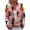 05#Watermelon Red, variant on Women's Crew Neck Halloween Knit Cardigan Ghost Floral Pattern Button Down Casual Knitted Outerwear Sweater for Fall Winter
