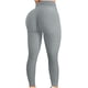 thumbnail image 3 of Pantalones de yoga de cintura alta para mujer Control de barriga Adelgazante Leggings texturizados para correr Entrenamiento Ruched Butt Lift Pants Xemadio WMZL-864-122, 3 of 4