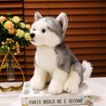 thumbnail image 5 of Realistic Plush Dog Toys, Tibetan Mastiff  Labrador Bulldog  Pomeranian & More, Gift & Home Decor (Bulldog,38CM), 5 of 7