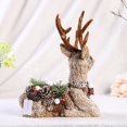 thumbnail image 3 of Creative Handmade Ornaments Christmas Deer Decoration Cute Straw Braid Animal Home Decor Ornaments, 3 of 8