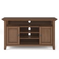thumbnail image 3 of Amherst 54" Wide Solid Wood Transitional TV Stand in Rustic Natural Aged Brown, 3 of 7