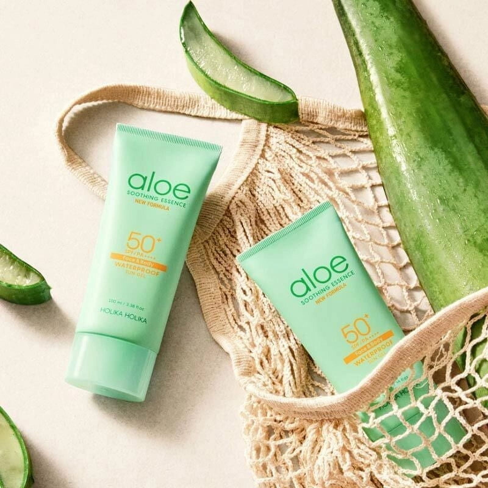 Holika Holika Aloe Soothing Essence Waterproof Sun Cream Spf50+ Aloe  Soothing Essence Sunscreen - Walmart.com
